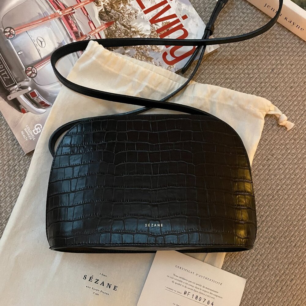 Sezane Black Victor Bag